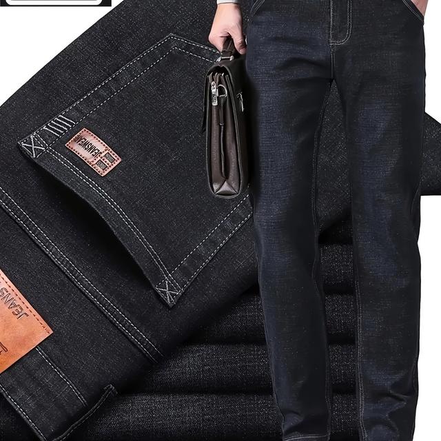 TEMU Plus Size Men's Casual Stretch Jeans #td8853, Plus Size