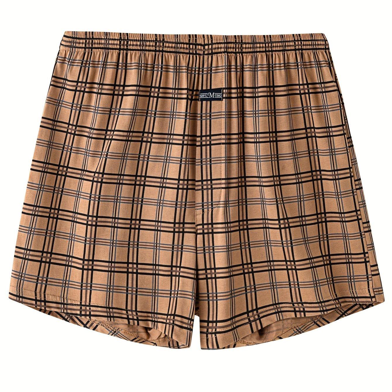 TEMU Pure Cotton Loose A-line Pants For Men, Plus Size For Middle-aged And Elderly
