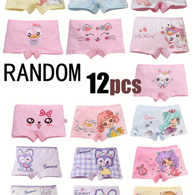 TEMU A Set Of 12 Assorted Cartoon Animal-themed Shorts, Featuring Comfortable, Breathable, And Cute Print Designs For Toddlers