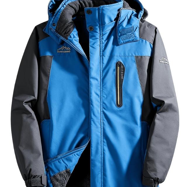 TEMU Sturmgeschar Men's Outdoor Sports Jacket For Autumn And Winter, Featuring A Thick Plush Design And A Casual Look