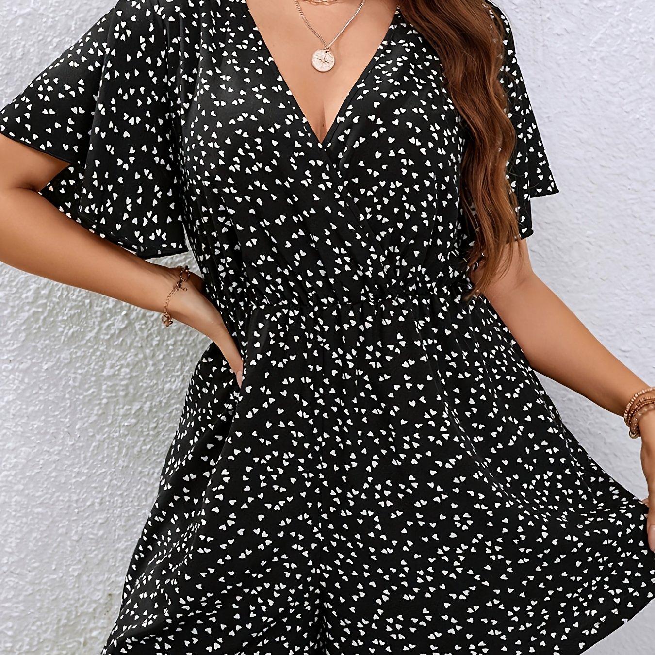TEMU Plus Size, Women's Plus Size Jumpsuit