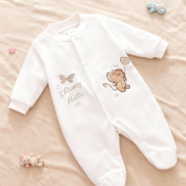 TEMU Fotbodysuit för flickor, och sammetsklädsel för krypning, barnkläder med fötter, kläder för luftkonditionerade rum, fyrsäsongs utomhuscasual söt tecknad huvtröja, rosa, för utomhusbruk