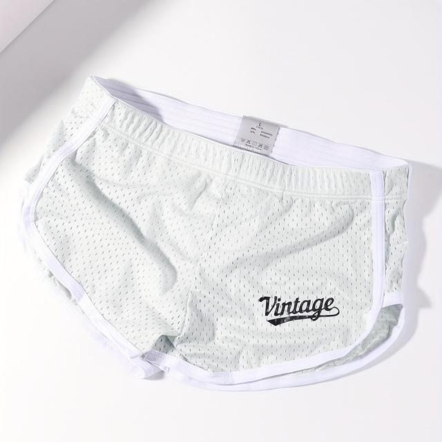 TEMU Herren Sport-Boxershorts - Atmungsaktive, Lockere Passform mit Niedrigem Bund für Fitnessstudio & Freizeit, Elastischer Bund, Einfarbiges Design für Zuhause & Outdoor-Aktivitäten