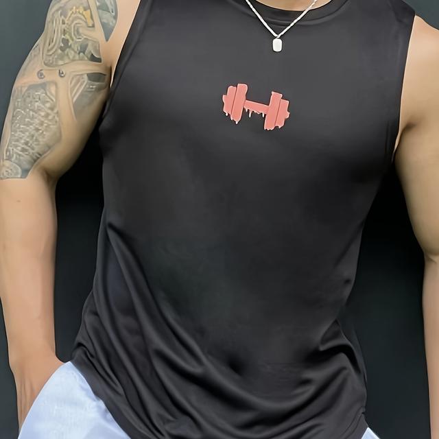 TEMU เสื้อกล้ามทรงสลิมฟิตสำหรับผู้ชาย ใส่เล่นกีฬา ฟิตเนสหน้าร้อน ไซส์ใหญ่พิเศษ