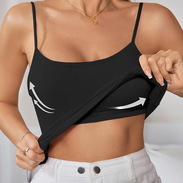 TEMU Women' Camisole Top, Moisture-wicking, Quick-dry Athletic , , Breathable Performance Vest For Gym & Yoga