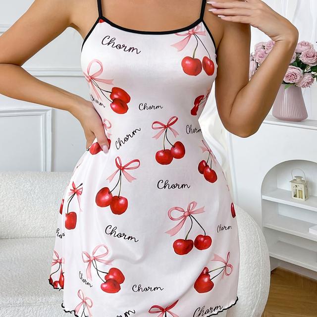 TEMU Жіночі піжами. Жіночі піжами з принтом. Зручна сукня- – вибір