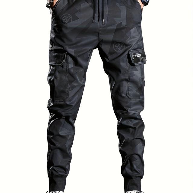 TEMU New Stylish Cargo Pants For Men, Offering Great Value With Comfort And In A Camouflage Design, Featuring Street-style Tapered Legs And Multiple Pockets For Casual Wear