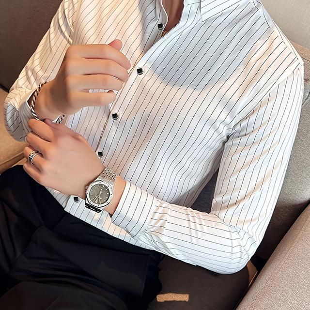 TEMU 1862 Stripes 363 Edition Formal Long Sleeve Shirt
