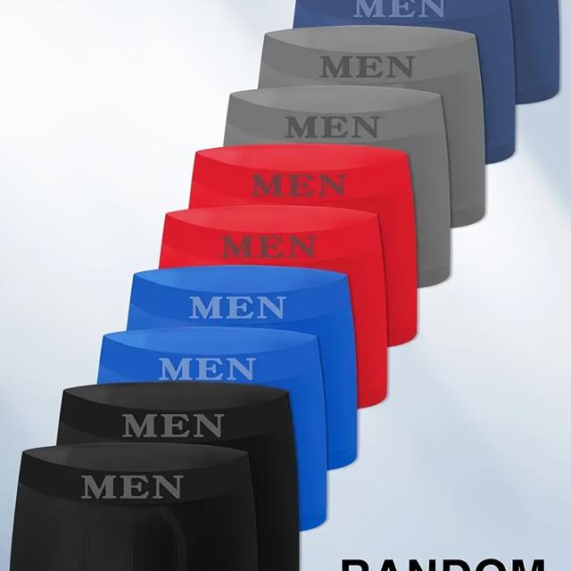 TEMU 10 Pairs Of Men's Comfortable Underwear, High-elastic Men's Breathable Underwear