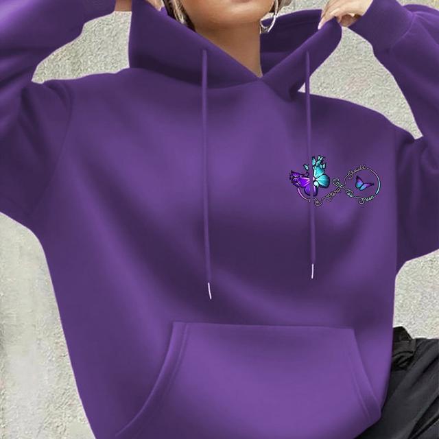 TEMU Sudadera gruesa para mujer con estampado de degradada de dibujos animados para otoño e invierno