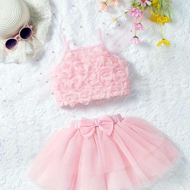 TEMU Girls Net Lace Set