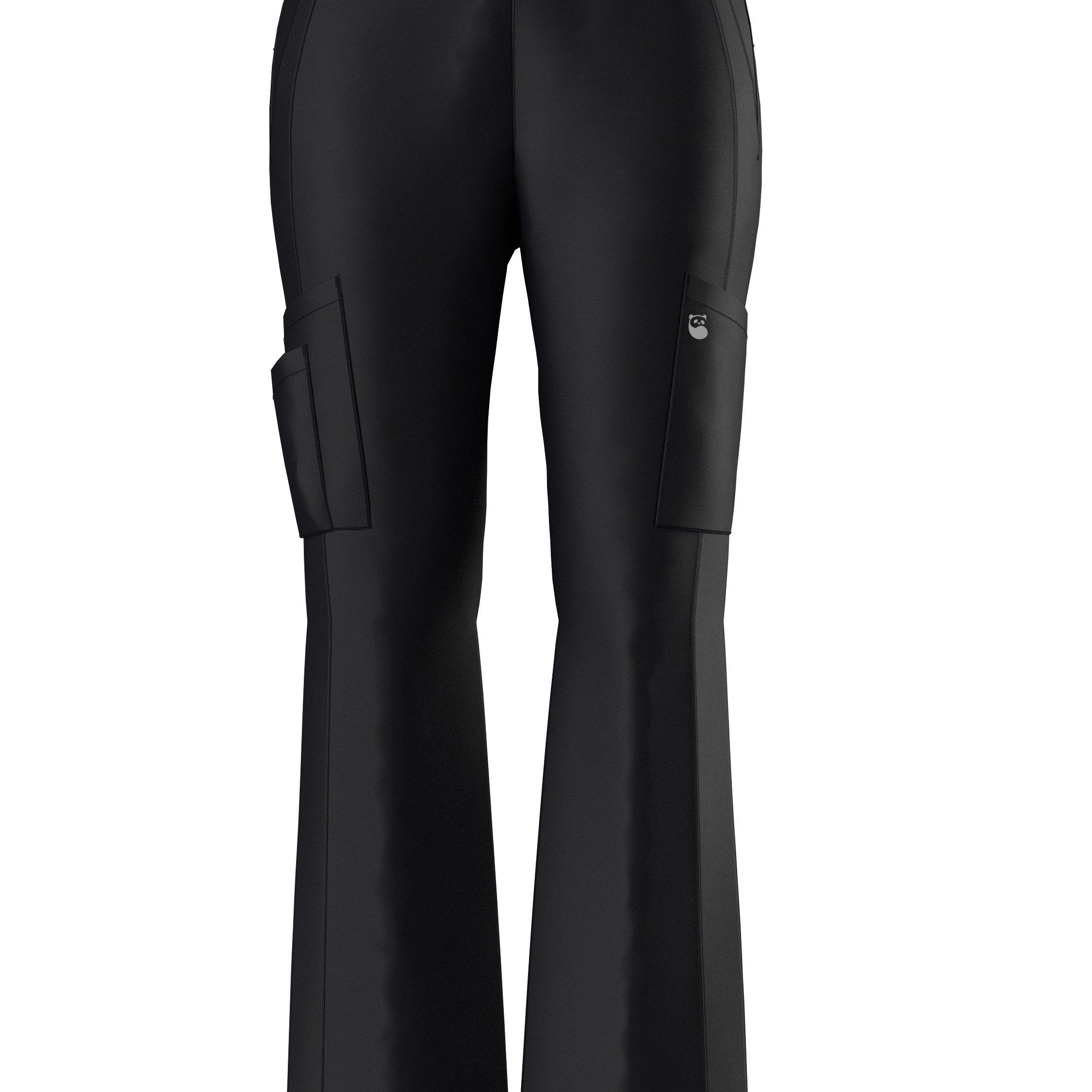 TEMU Uniform - Women's Stretch Nursing Scrubs Flared Low-waist Pants Elastic Uniform Scrub Pants With 5 Pockets Psp747