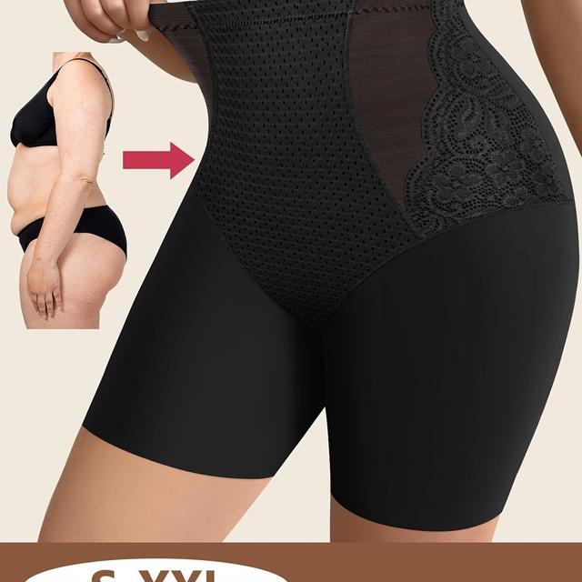 TEMU 1pc Women's Plus Size Underwear, Plus Size Shaping Shorts, High Waist Tummy Control, Hip-lifting, Shaping For Obese People