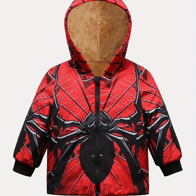 TEMU Boys' -lined Jacket, Warm And Cozy With Soft, Comfortable Lining