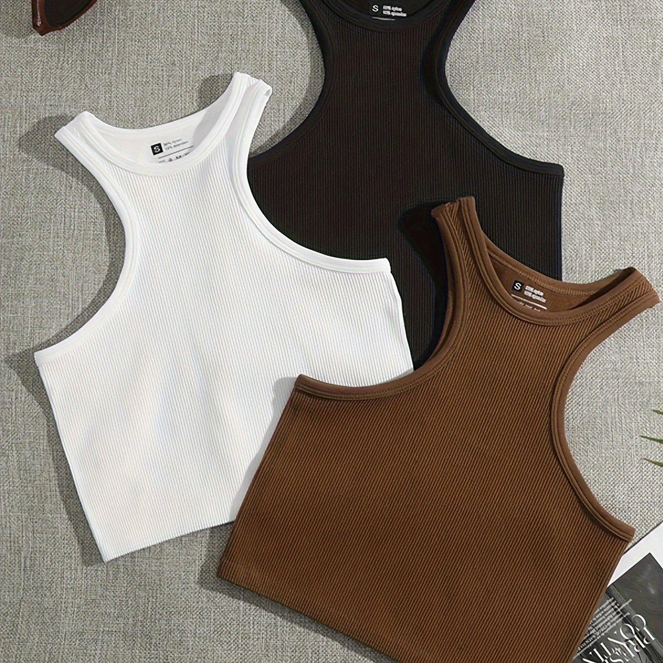 TEMU Solid Color Yoga Thread Vest H Back Quick Dry Bra Sports Underwear