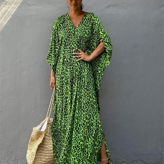 TEMU Women's Summer Bohemian Beach Cover-up Loose Seaside Vacation Skirt Bikini Swimsuit