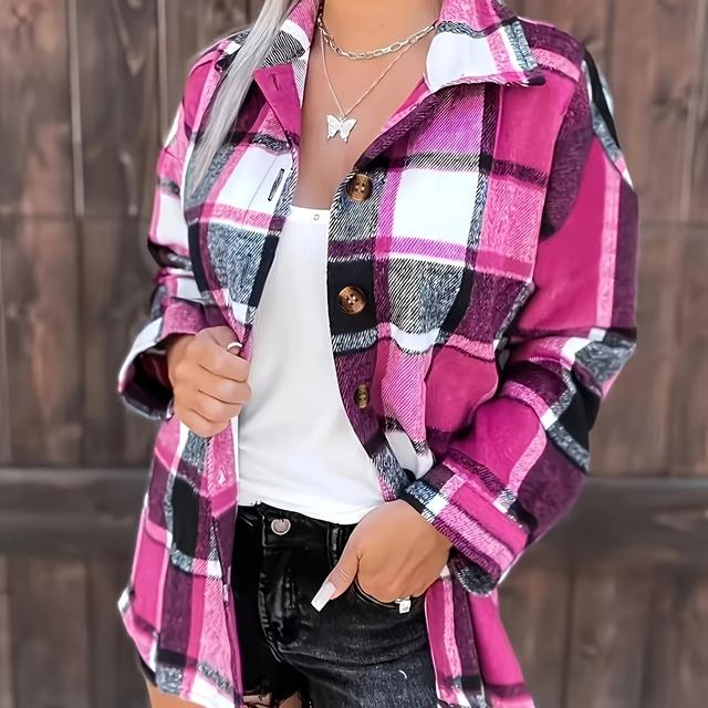 TEMU Plus Size, Plus Size Women's Casual Shirt