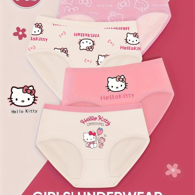 TEMU 4 db Lány Bugyi, Háromszög Alulbélés, Gyerek Alsónemű, Puha és Légző Tavasz/Nyár