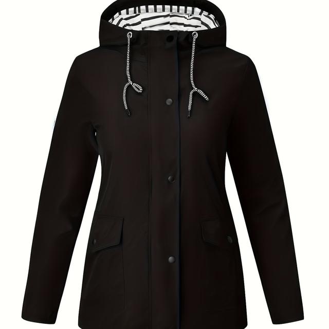 TEMU Women's Outdoor Windbreaker Lightweight Hooded Jacket