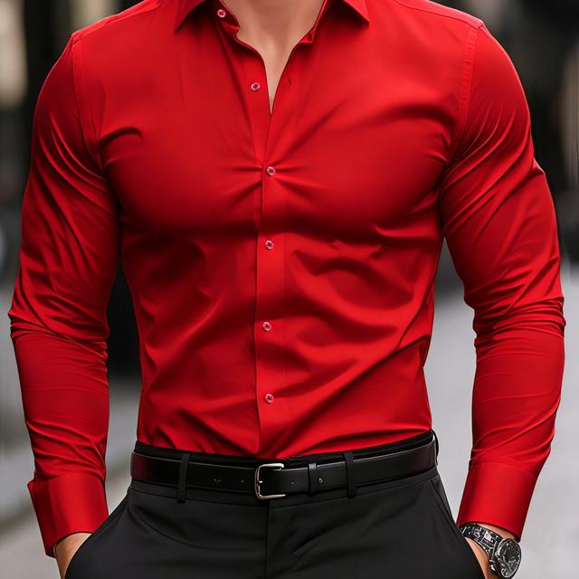 TEMU Heren Formeel Overhemd