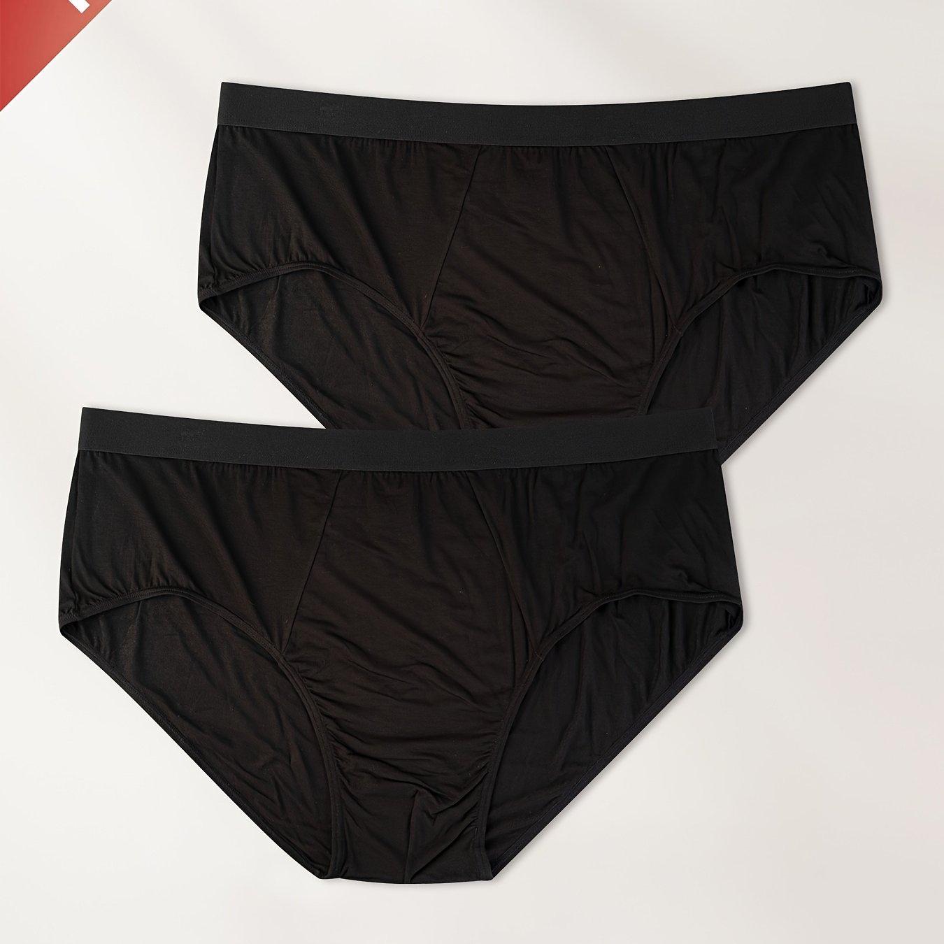 TEMU 2pcs For Man Extra Extra Large Modal Comfortable Size Men's Briefs, Plus Size