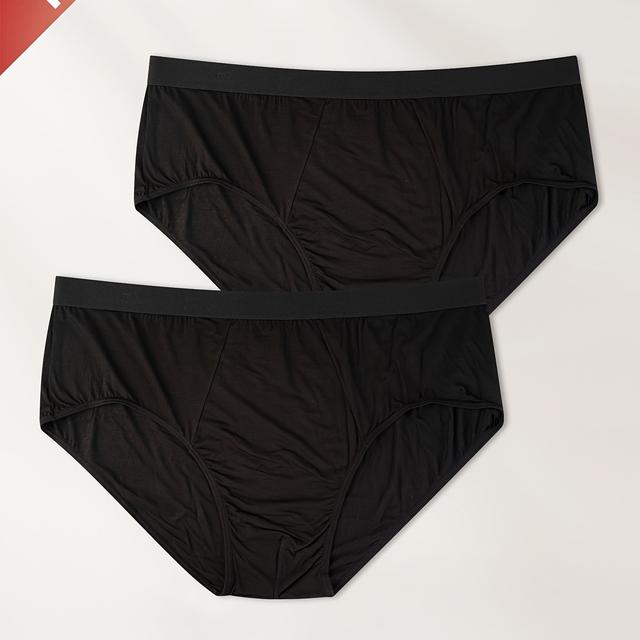 TEMU 2pcs For Man Extra Extra Large Modal Comfortable Size Men's Briefs, Plus Size