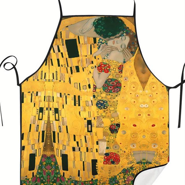 TEMU เสื้อคลุมครัวสไตล์เรโทรสร้างสรรค์