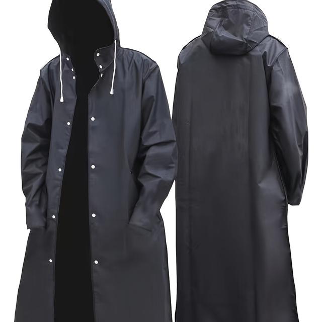 TEMU Lack Of Fashion In Adult Waterproof Long Raincoats For Both Women And Men, Suitable For Outdoor Activities Like Hiking, Travel, Fishing, And Climbing, With A Thickened Design