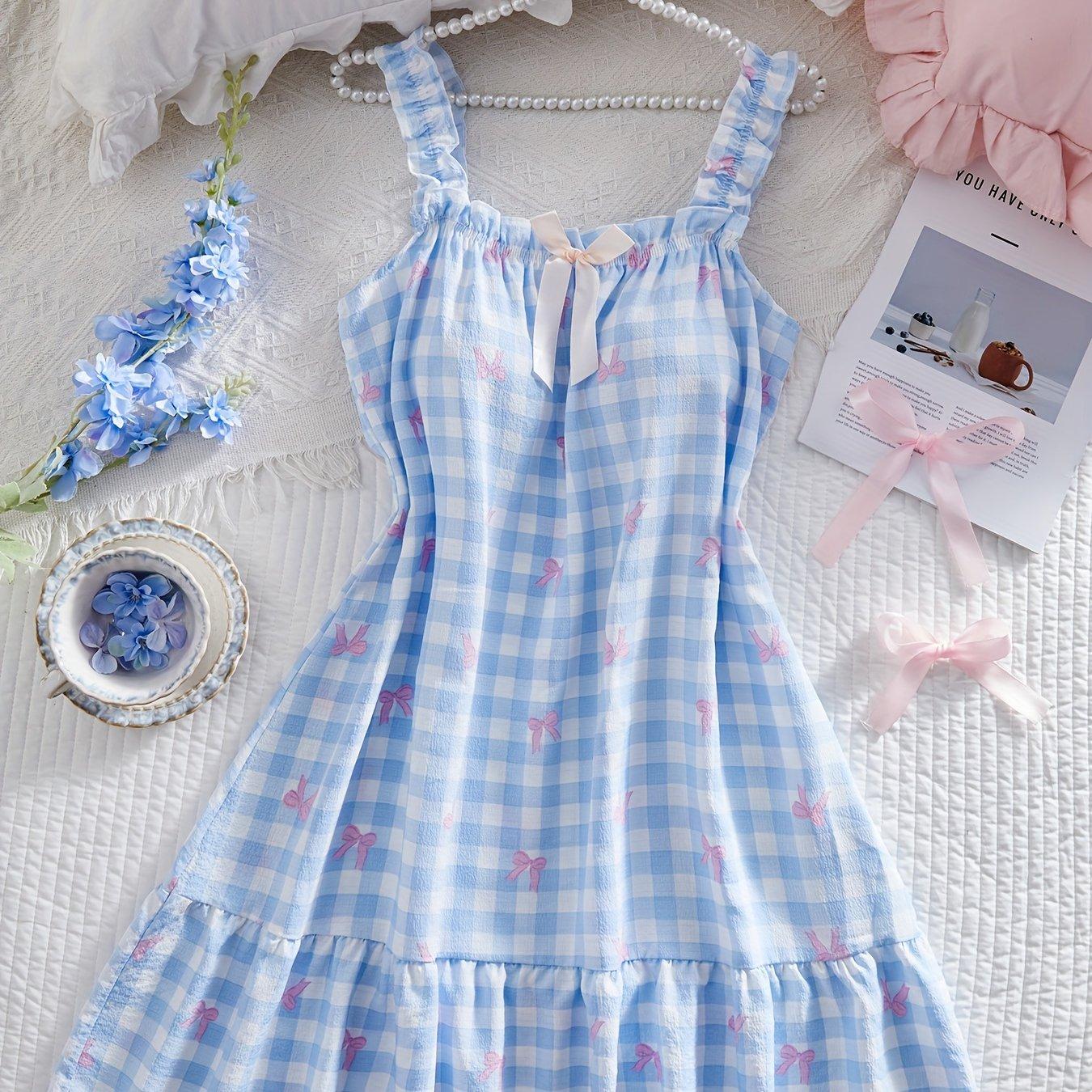 TEMU Vestido Sexy con Tirantes, Diseño Floral Micro-Elastico,