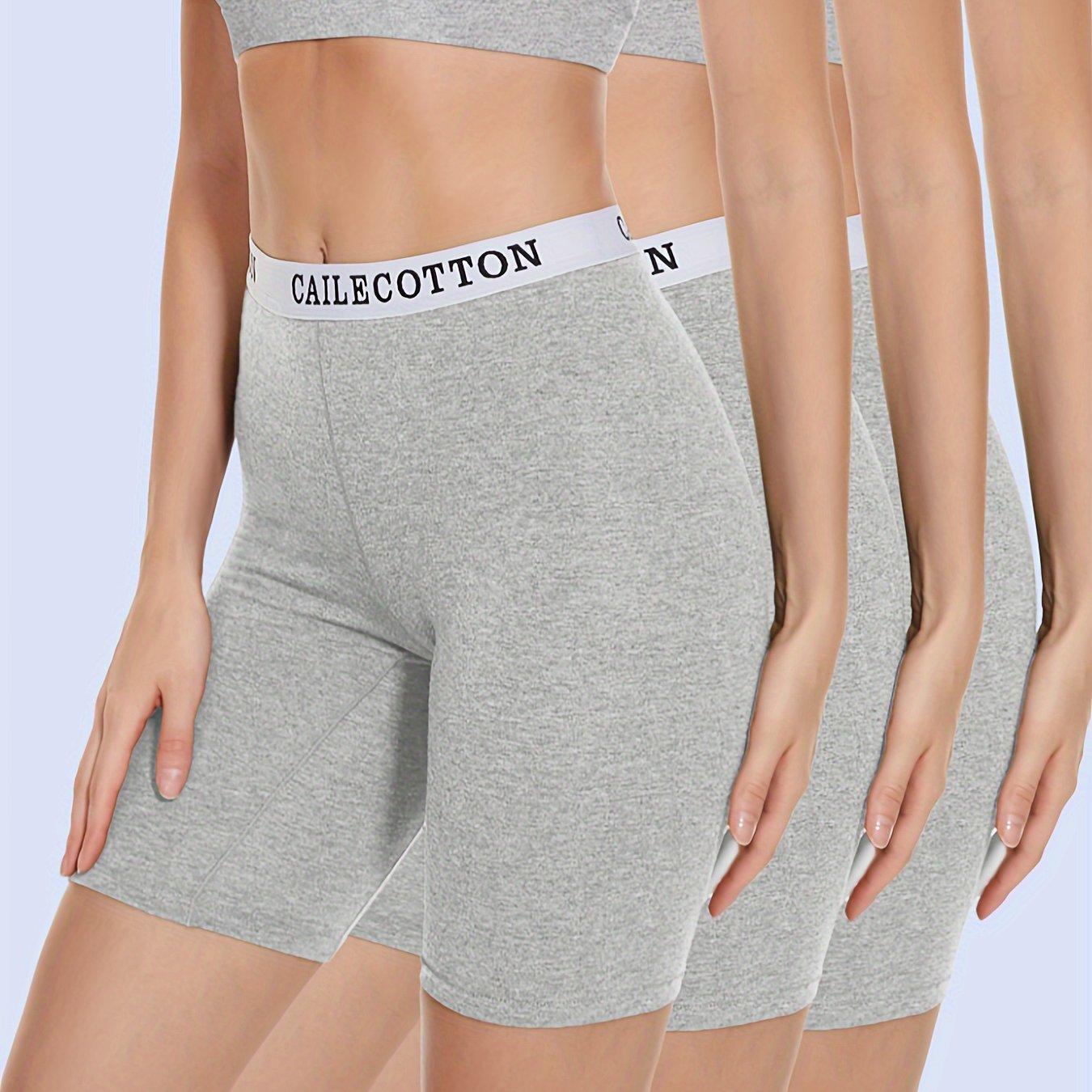 TEMU 3 stuks Dames Boxershorts - -Wrijving Boyshorts, Ondergoed, Leggings, Yogabroeken