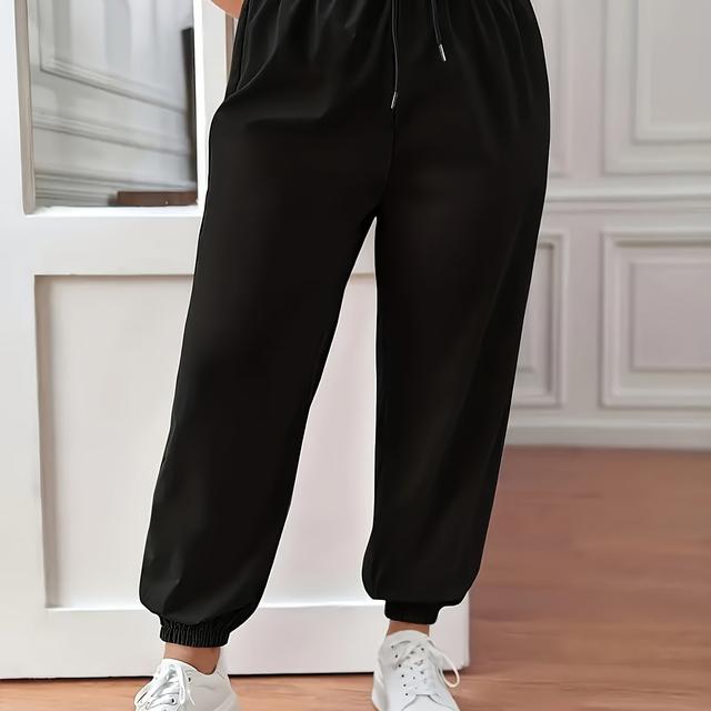 TEMU Plus Size - Plus Size - Zielegerichtete lässige Sweatpants mit in großen Größen