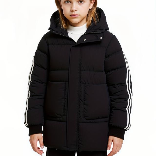 TEMU Winterjacke für Mädchen mit Kapuze, Großem Futterfach und Verdickter Ausführung – Neu