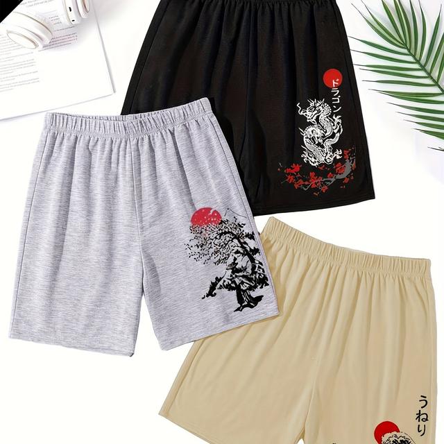TEMU Herren Freizeit-Shorts 3er-Set