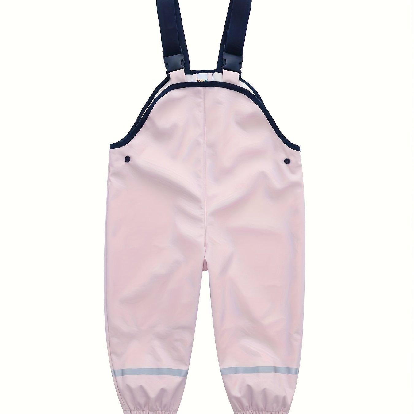 TEMU Single-piece Children's Cherry Pink Romper