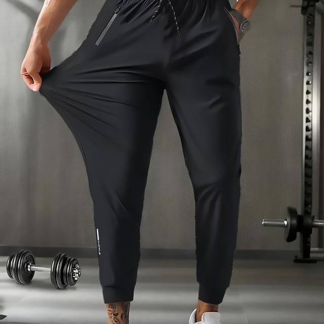 TEMU Men's Quick- Sweat-wicking Summer Lightweight Casual Woven Fitness Breathable Comfortable Versatile Long Pants