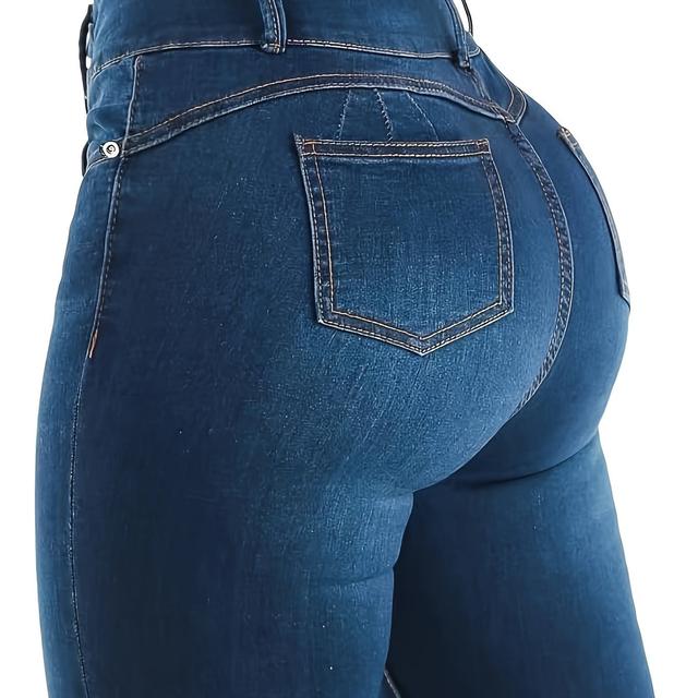 TEMU Hip Lift Elastic Wide Waist Small Waist Jeans