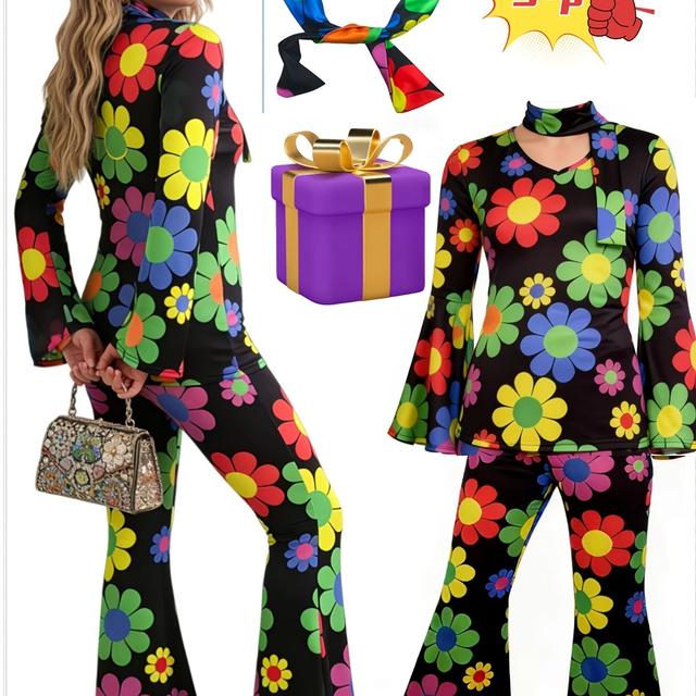 TEMU Sleeve + Pants + Neck Tie Set, Featuring Comfortable Fabric With Elasticity, Suitable For Various Outfits