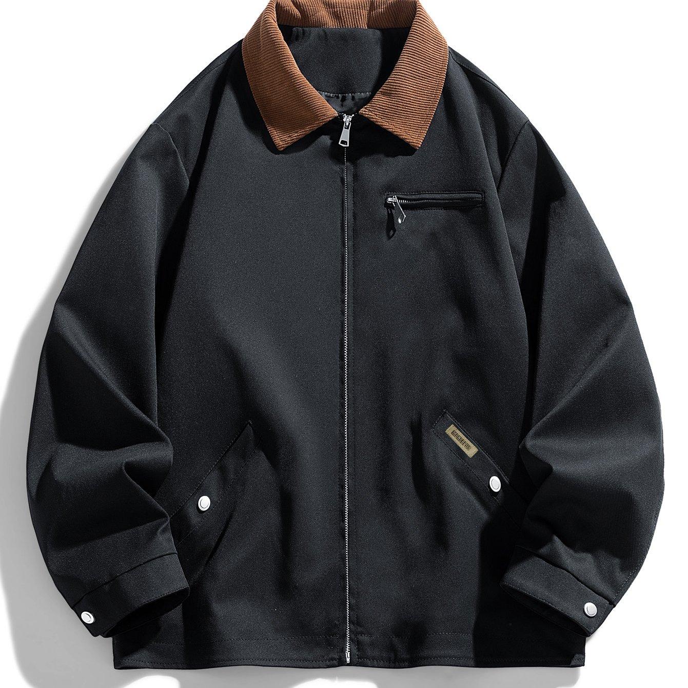 TEMU 【商品名】秋と冬のメンズカジュアーネックジャケット、ファッショナブル、万能、快適、