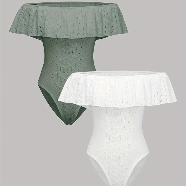 TEMU -shoulder Fitted Top With Edges