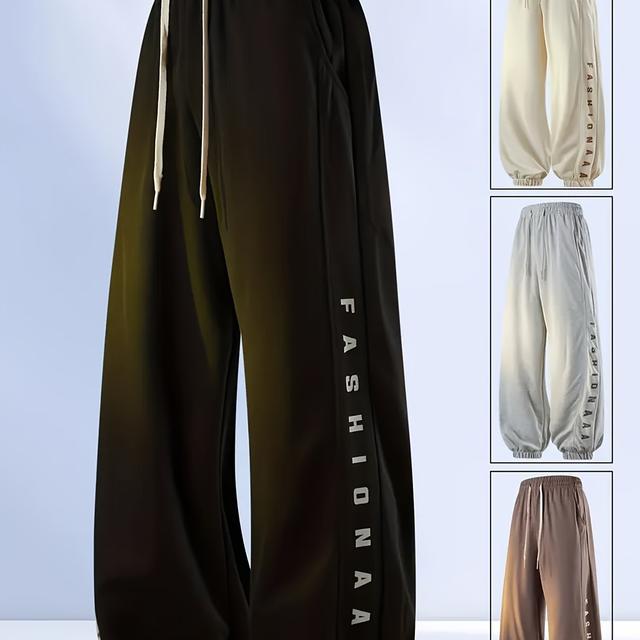 TEMU メンズカジュアルスポーツパンツ オール対応 フィット感抜群のジョガーパンツ 伸縮性ウエストバンド＆おしゃれなプリント 複数カラー展開 カジュアルウェア・アウトドア・ランニング・ギフトに最適