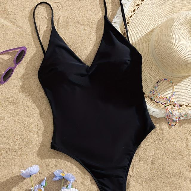 TEMU Swimsuit Chicsea Lace--leg One-piece Swimsuit