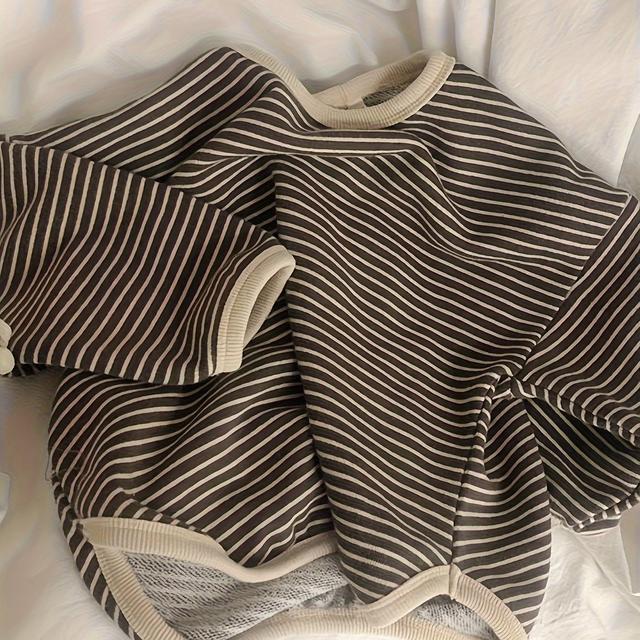 TEMU Gestreiftes Top, vielseitiges Basis-Layer T-Shirt