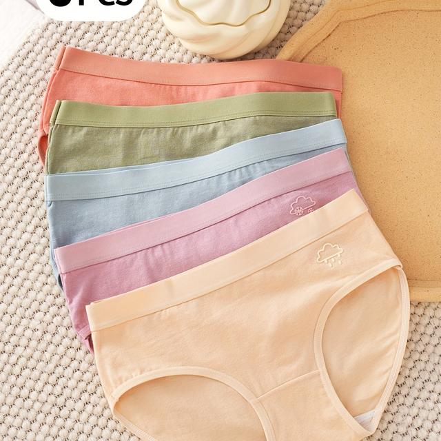 TEMU A Set Of 5 Stylish And Comfortable Underwear Skin-friendly And Breathable