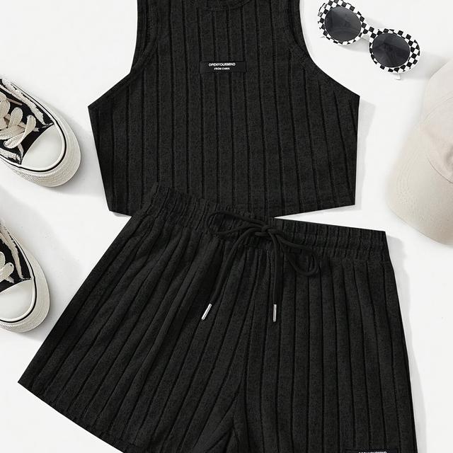 TEMU Meiling női nyári nyaralási trikó és rövidnadrág szett