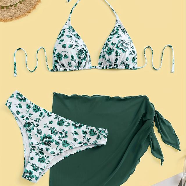 TEMU Női Stílusos és Szexi Bikini Hálós Szett