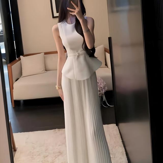 TEMU Y2K シック スリーブレス トップ レディース - 、ウエストシンキング、カラー、春/夏/秋に最適、多用途レイヤングッズ、ファッション、スリムデザイン、滑らかなテクスチャ