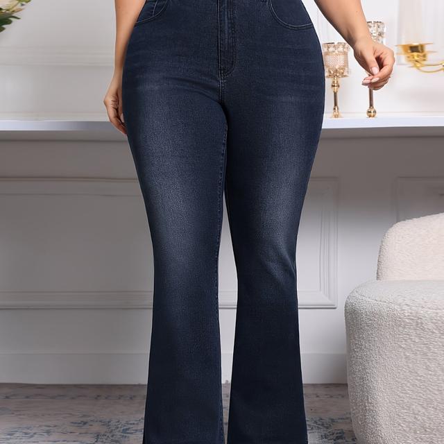 TEMU Plus Size Stretchy Denim Jeans For Women