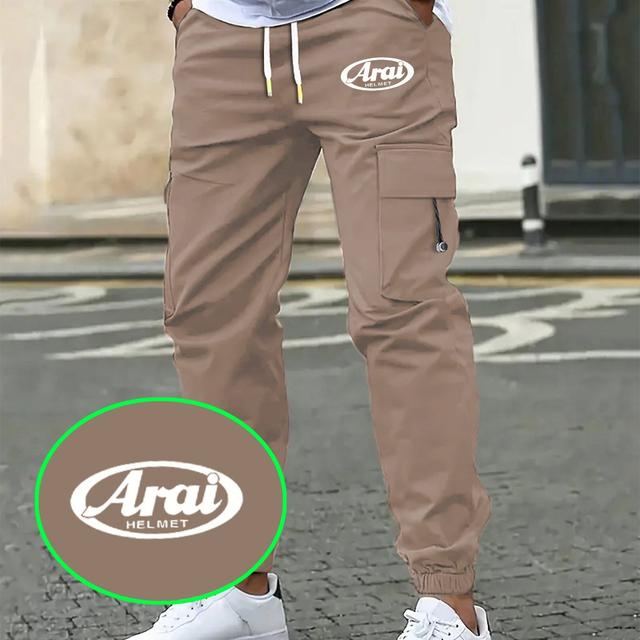 TEMU Men's Heavy-duty Work Pants - Cargo Trousers With Drawstring Waist, Motorcycle Riding & Outdoor Activities - Functional Jogging, Construction, Casual Everyday Pants - Machine Washable, Fit