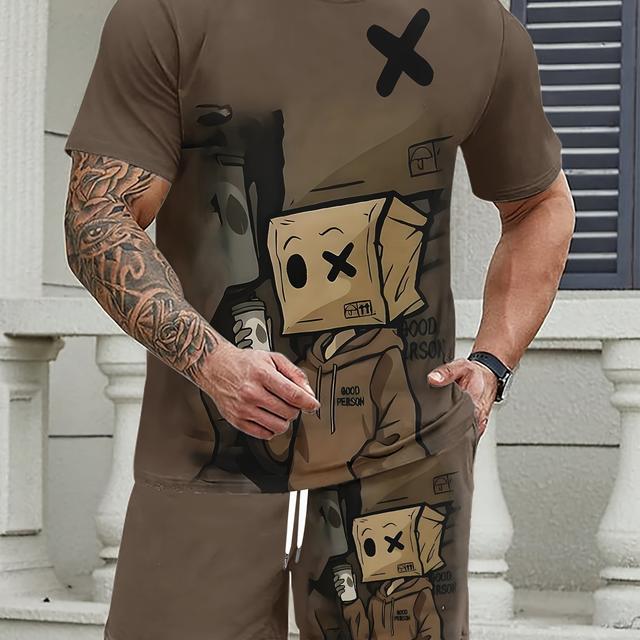 TEMU 2pcs Men's Casual Fashion Set