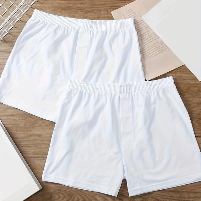 TEMU 2-pc Combed Knit Wear A-line Men's Boxer Briefs